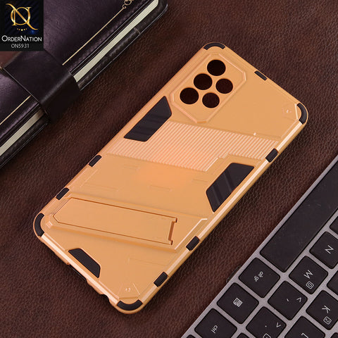 Samsung Galaxy A52 Cover - Orange - New Ultra Punk TPU Shockproof Phone Case with Kickstand And Camera Protection