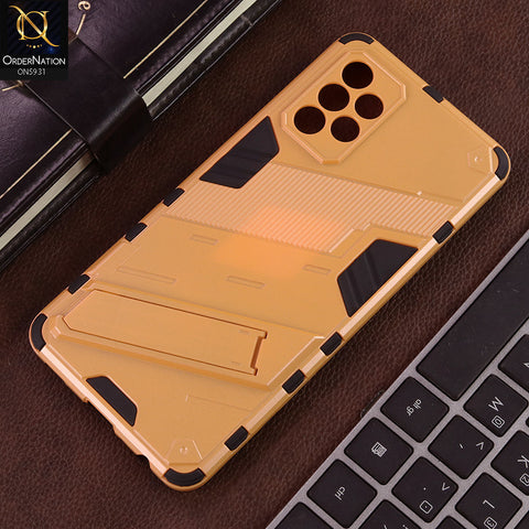 Samsung Galaxy A72 Cover - Orange - New Ultra Punk TPU Shockproof Phone Case with Kickstand And Camera Protection
