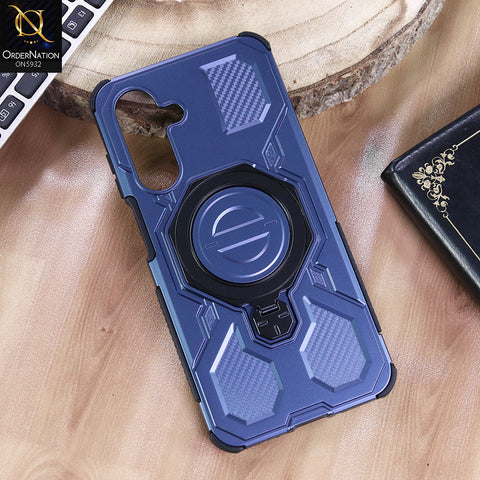 Samsung Galaxy A26 Cover - Blue -  MagSafe Compatible Case with Kickstand Ring Holder TPU Shockproof