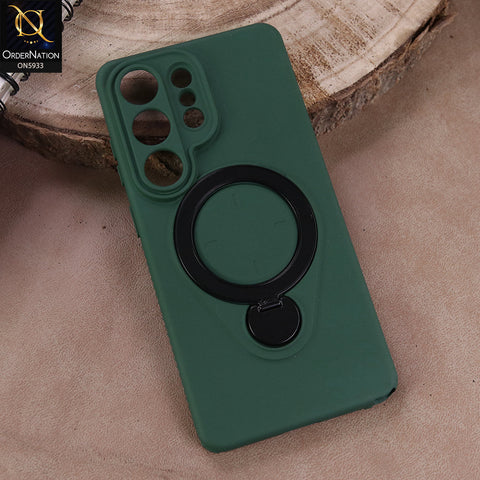 Samsung Galaxy S26 Ultra Cover - Green - MagSafe Compatible Case with Foldable Kickstand