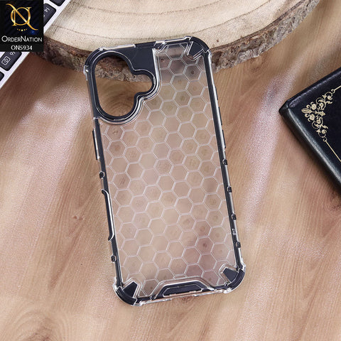 iPhone 17 Cover - Transparent - Airbag Shockproof Hybrid  Honeycomb Transparent Case