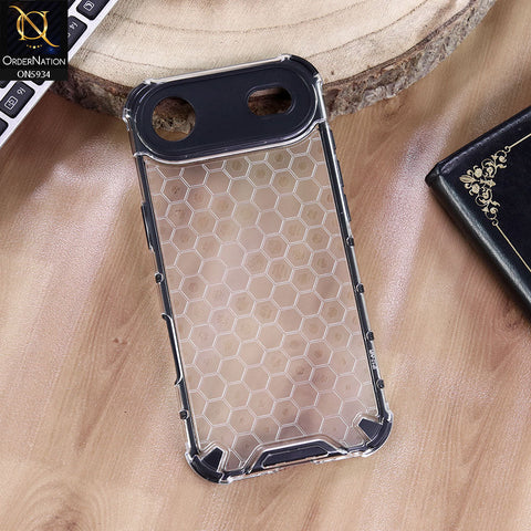 iPhone 17 Air Cover - Transparent - Airbag Shockproof Hybrid Honeycomb Transparent Case