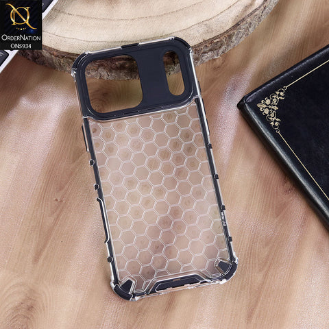 iPhone 17 Pro Cover - Transparent - Airbag Shockproof Hybrid Honeycomb Transparent Case