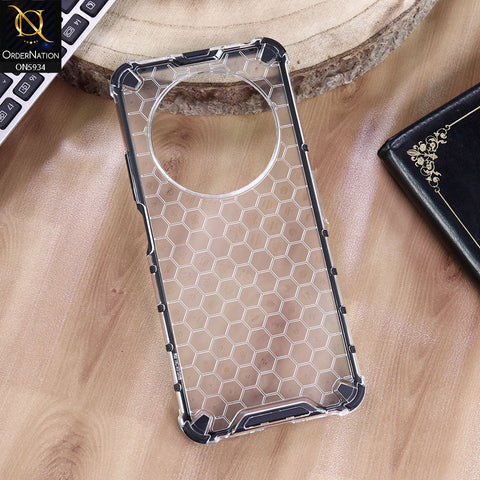 Xiaomi Redmi 14R Cover - Transparent - Airbag Shockproof Hybrid Honeycomb Transparent Case