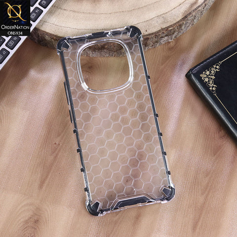 Xiaomi Redmi Note 14 Pro 4G Cover - Transparent - Airbag Shockproof Hybrid Honeycomb Transparent Case