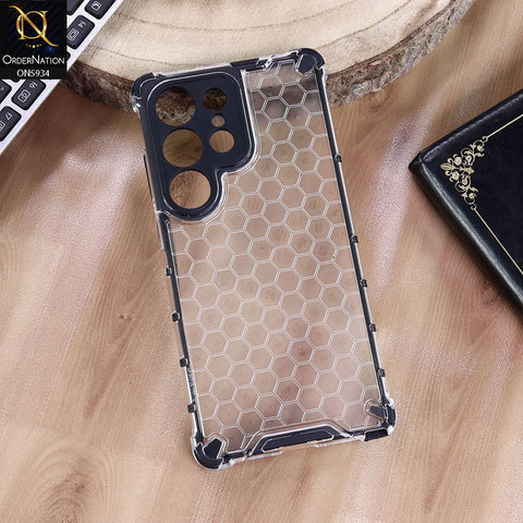 Samsung Galaxy S24 Ultra Cover - Transparent - Airbag Shockproof Hybrid Honeycomb Transparent Case