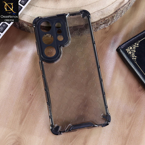 Samsung Galaxy S26 Ultra Cover - Black - Airbag Shockproof Hybrid Honeycomb Transparent Case