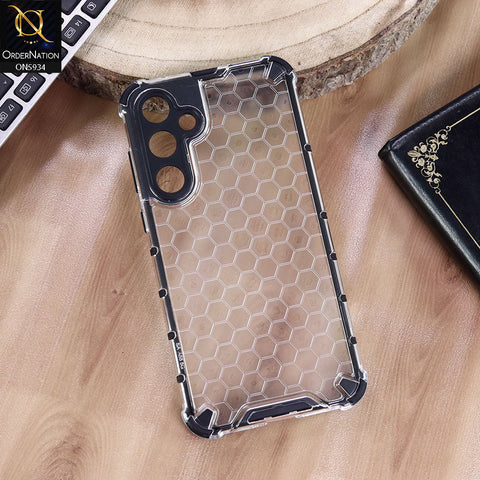 Samsung Galaxy M17 Cover - Transparent - Airbag Shockproof Hybrid Honeycomb Transparent Case