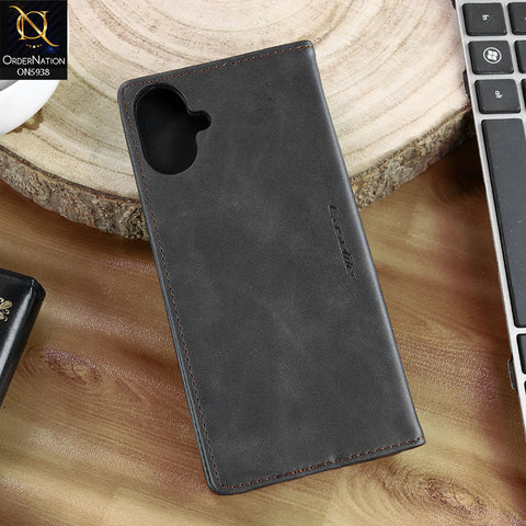 Samsung Galaxy A07 4G Cover - Black - New CaseMe Fully Premium High Grade Quality Leather Flip Book With Card Holding Slots And Magnetic Closure 033