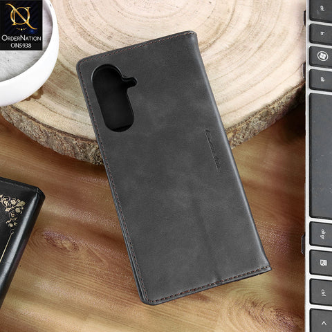 Samsung Galaxy A17 Cover - Black - New CaseMe Fully Premium High Grade Quality Leather Flip Book With Card Holding Slots And Magnetic Closure 033
