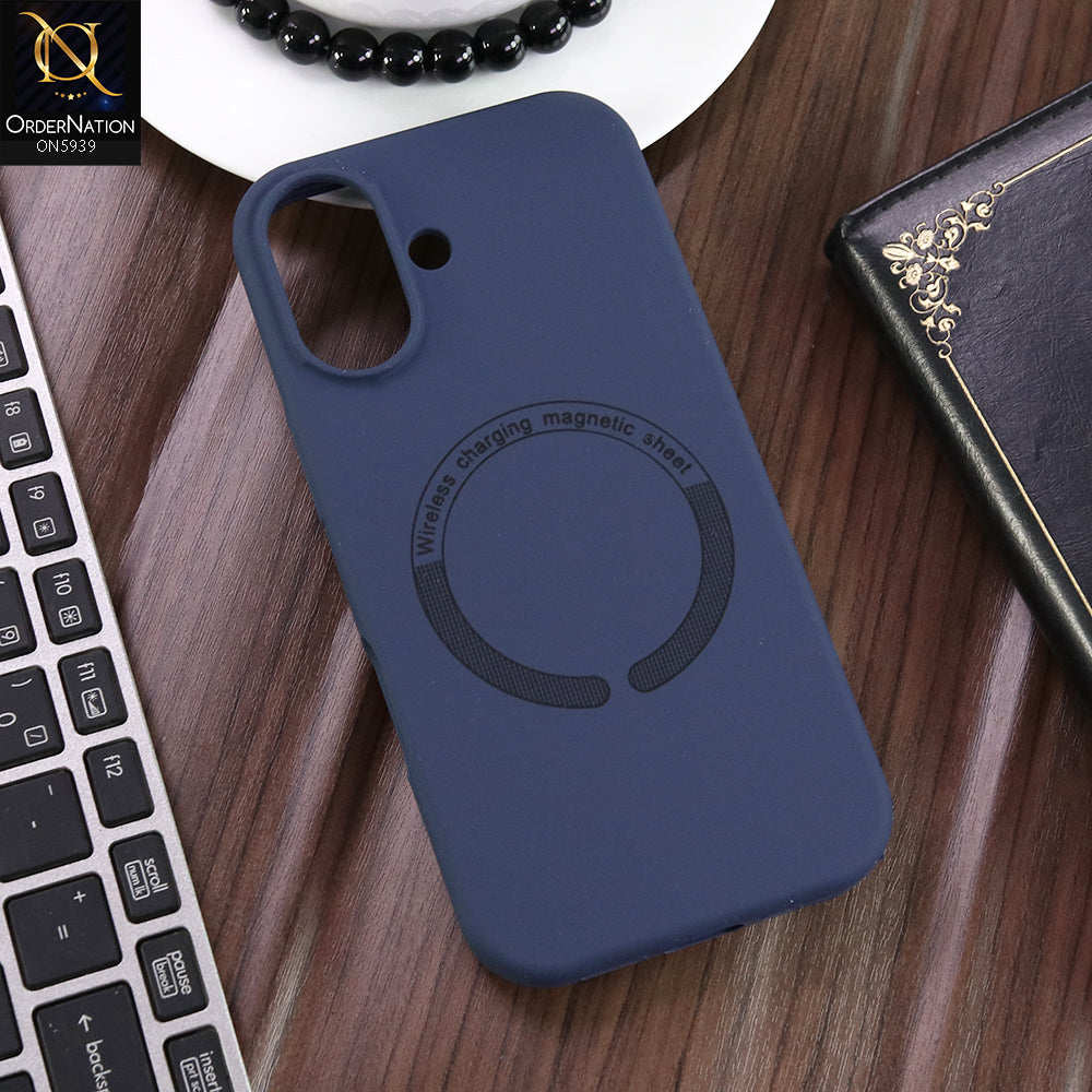 iPhone 17 Cover - Blue -  New Shockproof Ultra-Slim Magnetic Case Supports Wireless Charging