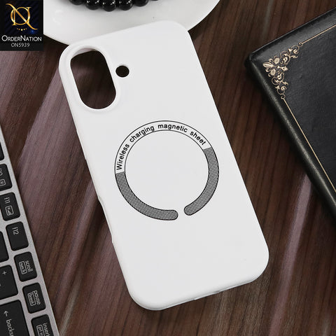 iPhone 17 Cover - White -  New Shockproof Ultra-Slim Magnetic Case Supports Wireless Charging