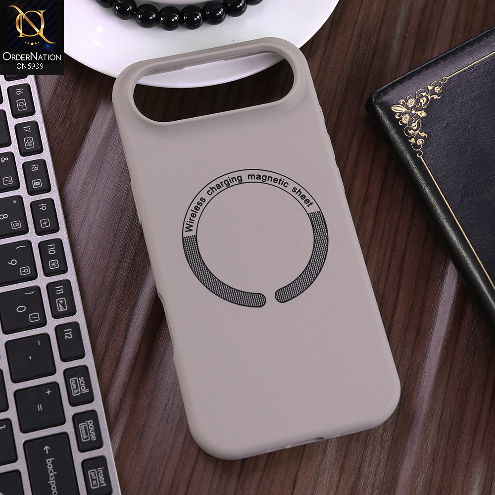 iPhone 17 Air Cover - Gray -  New Shockproof Ultra-Slim Magnetic Case Supports Wireless Charging