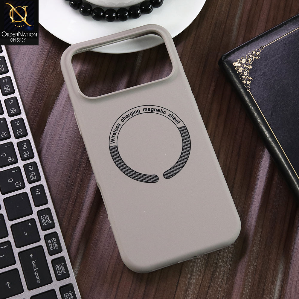 iPhone 17 Pro Cover - Gray -  New Shockproof Ultra-Slim Magnetic Case Supports Wireless Charging