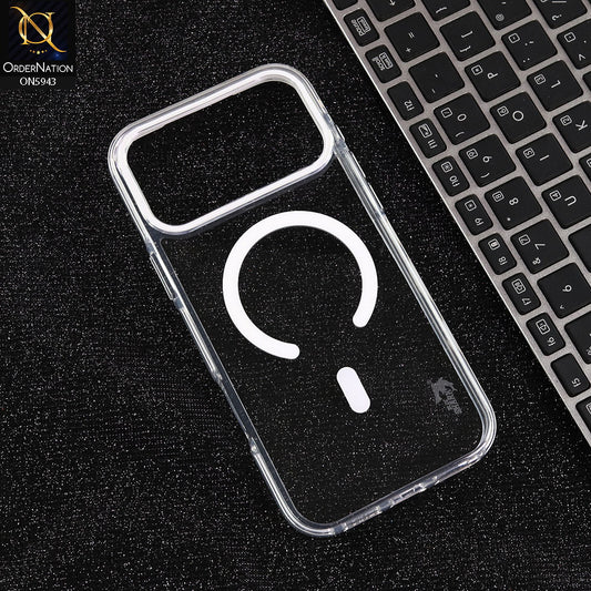 iPhone 17 Pro Max Cover - Transparent -  BlueShark Premium Quality Hard Clear Case With Magsafe