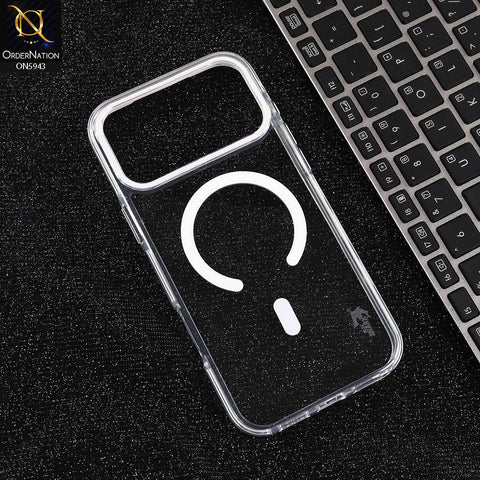 iPhone 17 Pro Max Cover - Transparent -  BlueShark Premium Quality Hard Clear Case With Magsafe