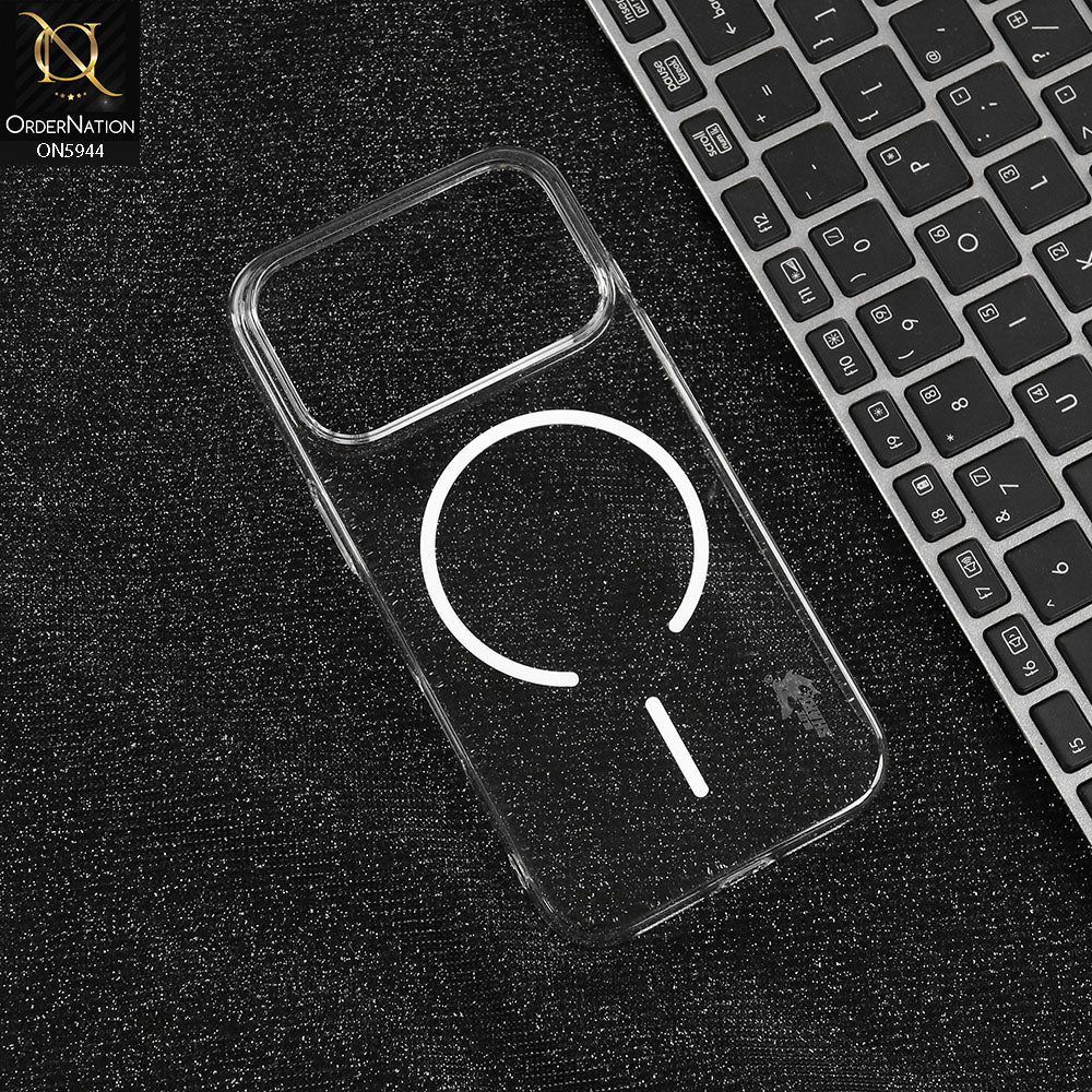 iPhone 17 Pro Cover - Black -  BlueShark Premium Quality Hard Clear Case With Magsafe