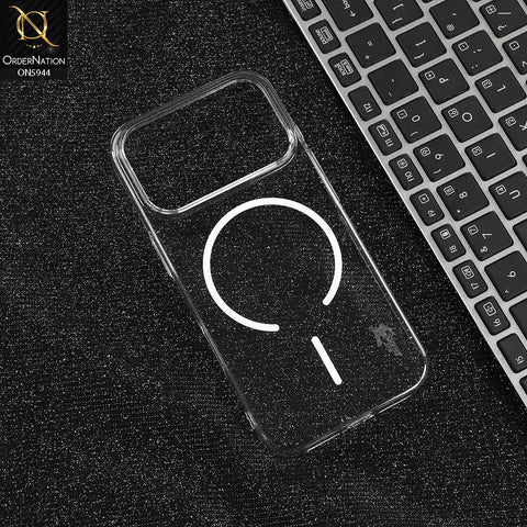 iPhone 17 Pro Max Cover - Transparent -  BlueShark Premium Quality Hard Clear Case With Magsafe