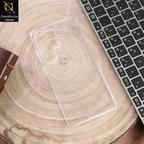 Samsung Galaxy S25 Ultra Cover - Transparent -  Blue Shark Premium Quality Soft Case