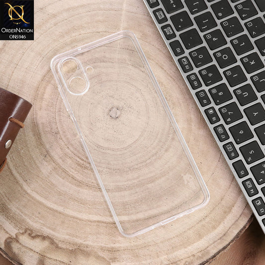 Samsung Galaxy M07 Cover - Transparent -  Blue Shark Premium Quality Soft Case