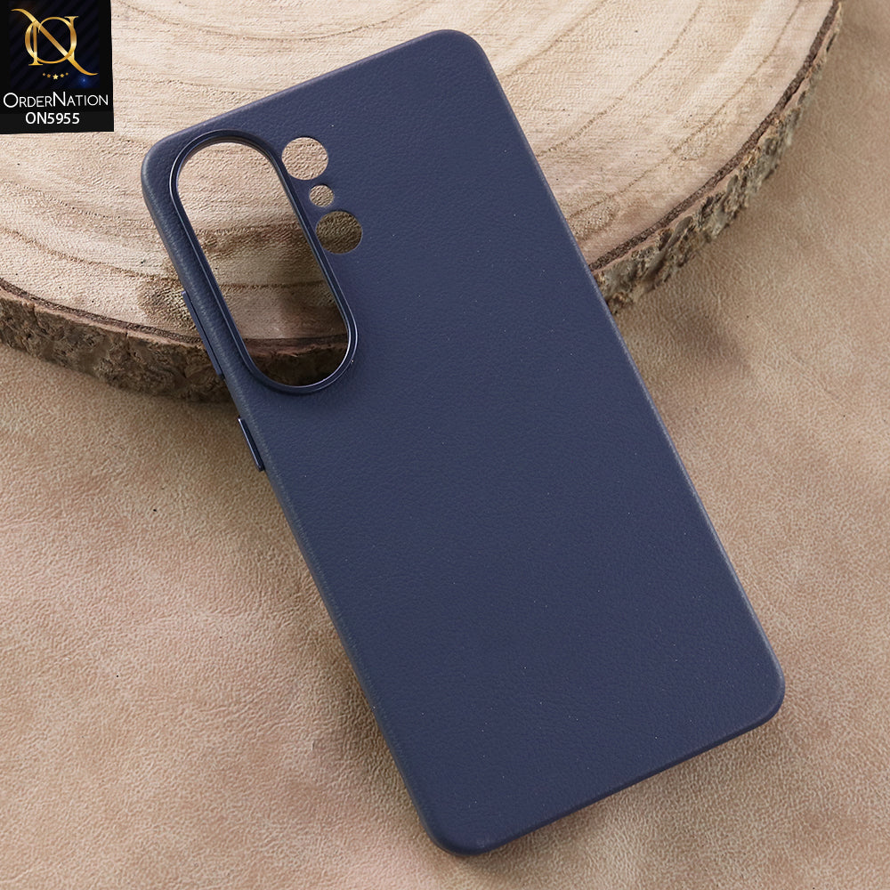 Samsung Galaxy S26 Ultra - Blue -  New Leather Feel Soft TPU Case
