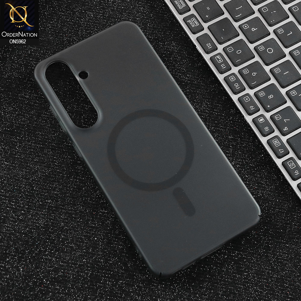 Samsung Galaxy S24 FE Cover - Black  - New Trendy Matte Colour Semi-Transparent Case With Magsafe