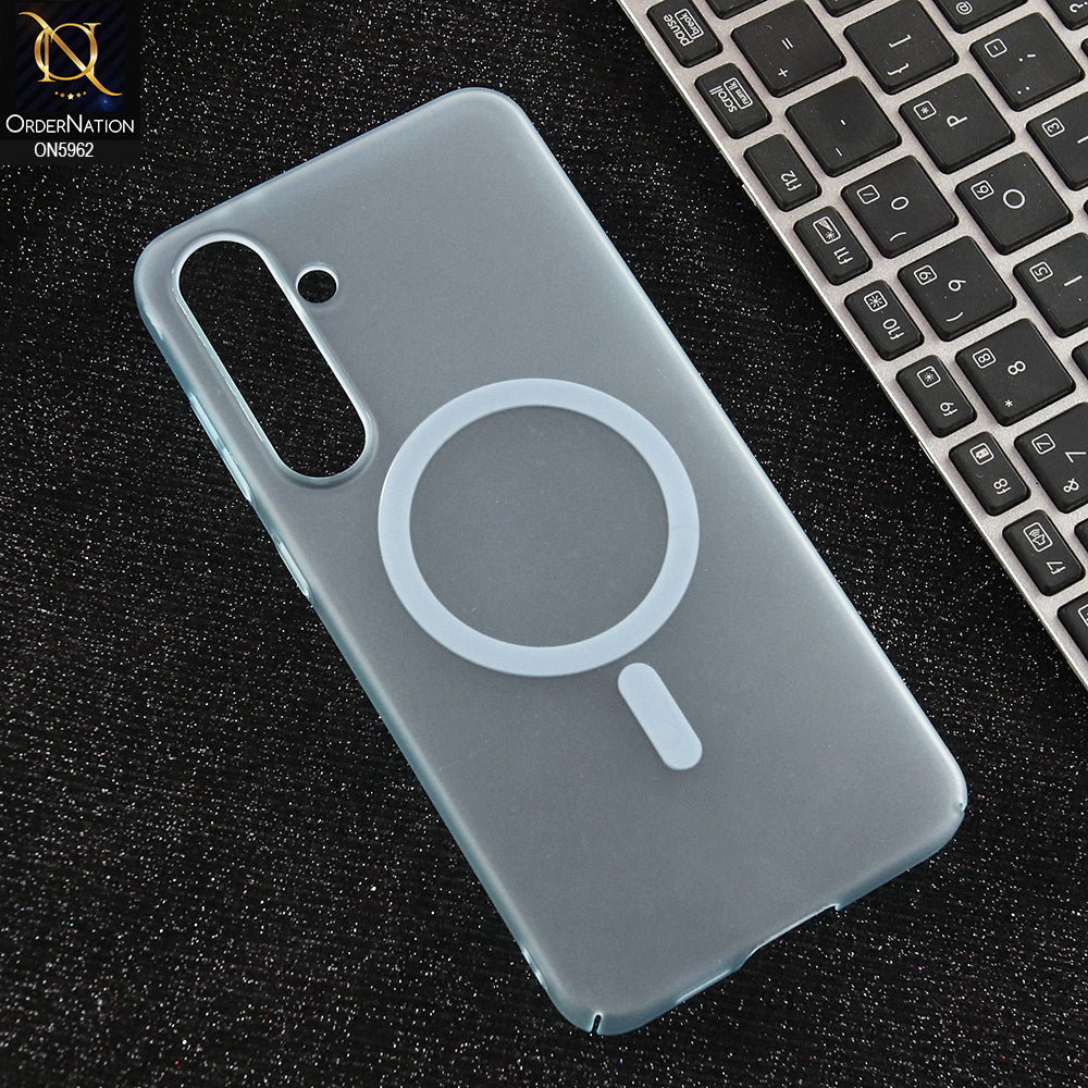 Samsung Galaxy S24 FE Cover - Blue  - New Trendy Matte Colour Semi-Transparent Case With Magsafe