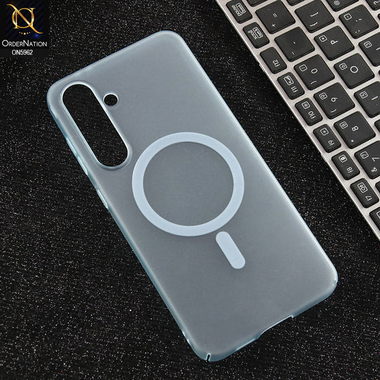 Samsung Galaxy S24 FE Cover - Blue  - New Trendy Matte Colour Semi-Transparent Case With Magsafe