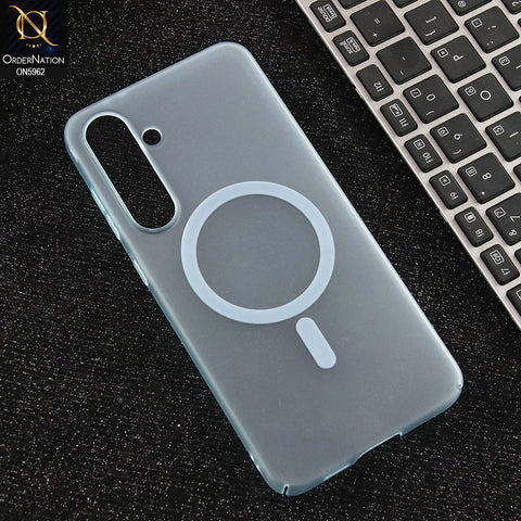 Samsung Galaxy S24 FE Cover - Blue  - New Trendy Matte Colour Semi-Transparent Case With Magsafe