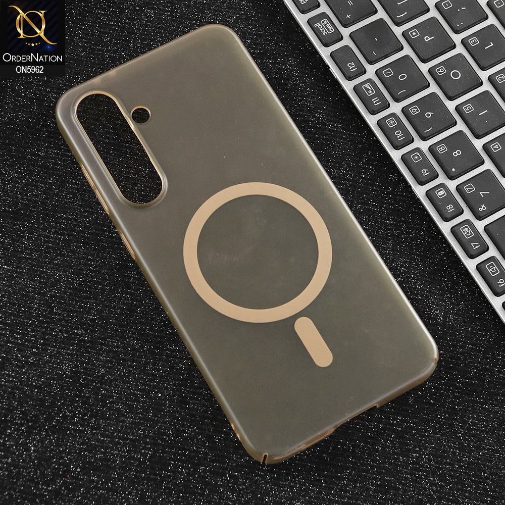 Samsung Galaxy S24 FE Cover - Brown  - New Trendy Matte Colour Semi-Transparent Case With Magsafe