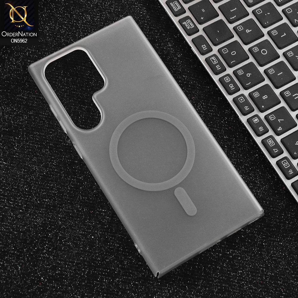 Samsung Galaxy S24 FE Cover - Gray  - New Trendy Matte Colour Semi-Transparent Case With Magsafe