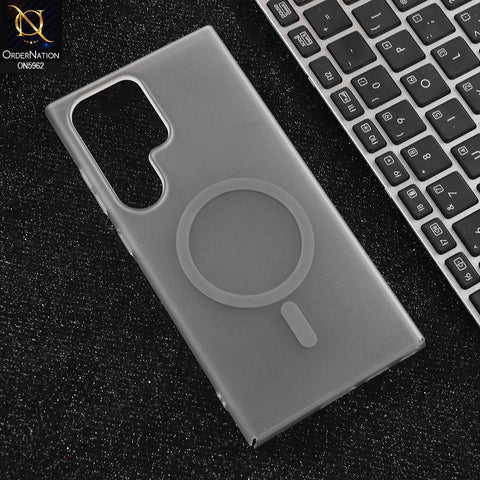 Samsung Galaxy S24 FE Cover - Gray  - New Trendy Matte Colour Semi-Transparent Case With Magsafe