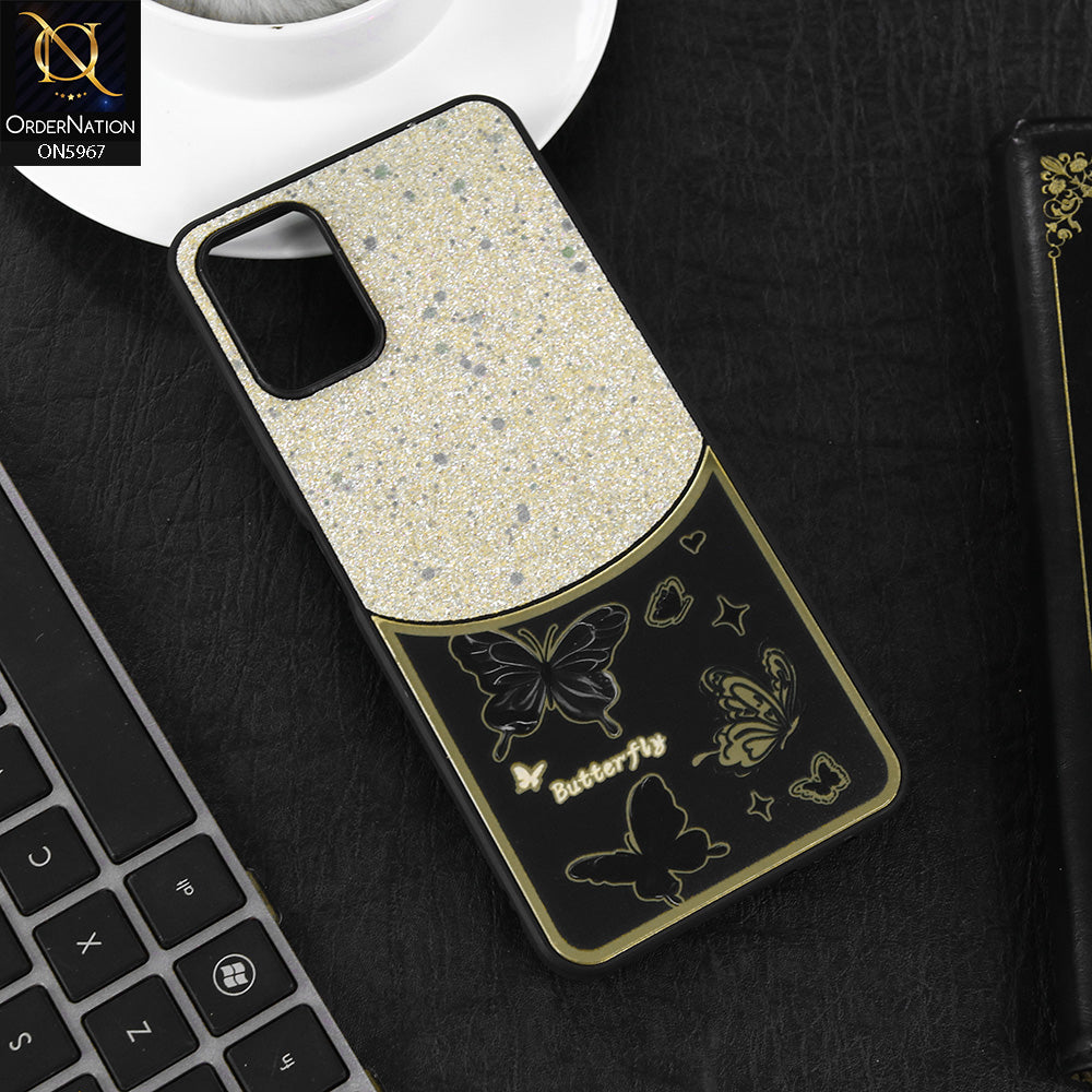 Tecno Camon 19 Neo Cover - Black -  New Trendy Butterfly Moeity Glitter Soft Borders Shiny Case