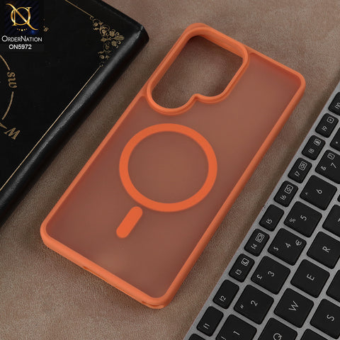 Samsung Galaxy S26 Ultra - Orange - New J-Case Translucent Magnetic Case – MagSafe Compatible Shockproof Protective Cover