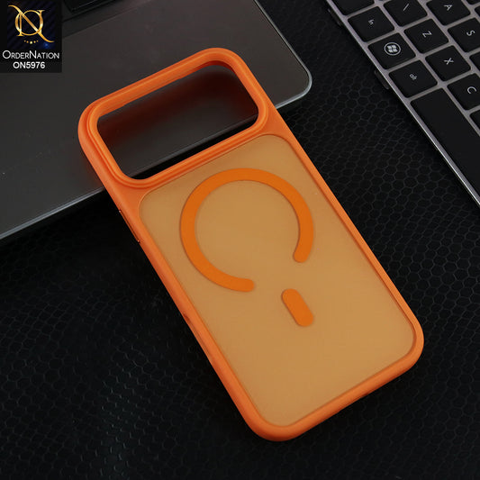 iPhone 17 Pro Max - Orange -  Magnetic Case with MagSafe | Slim Shockproof Bumper Cover