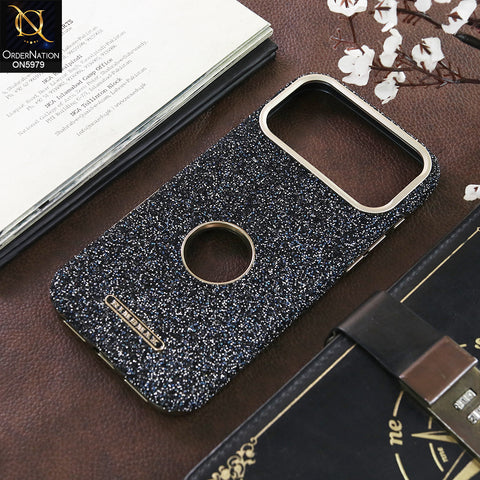iPhone 17 Pro Max - Black - New Rimbmax Premium Rhinestone Sparkle Back Cover with Metallic Camera Protection