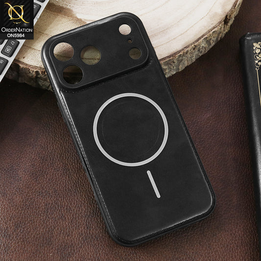 iPhone 17 Pro Max - Black - New Jinduka Luxury Tan Leather Magnetic Case for iPhone 17 Pro Max with Camera Guard