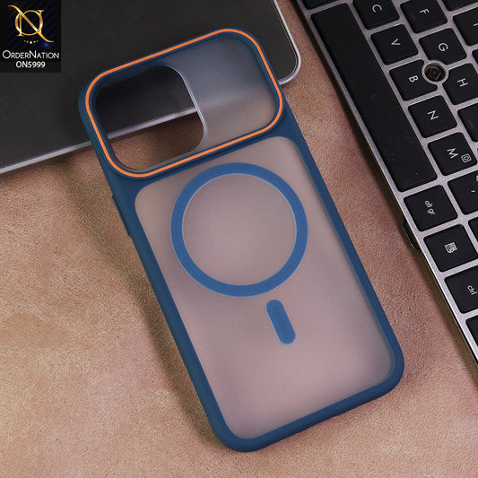 iPhone 15 Pro Max Cover - Blue - Premium Matte MagSafe Protective Case