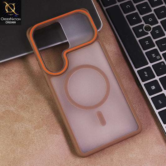Samsung Galaxy S26 Ultra Cover - Brown - Premium Matte MagSafe Protective Case