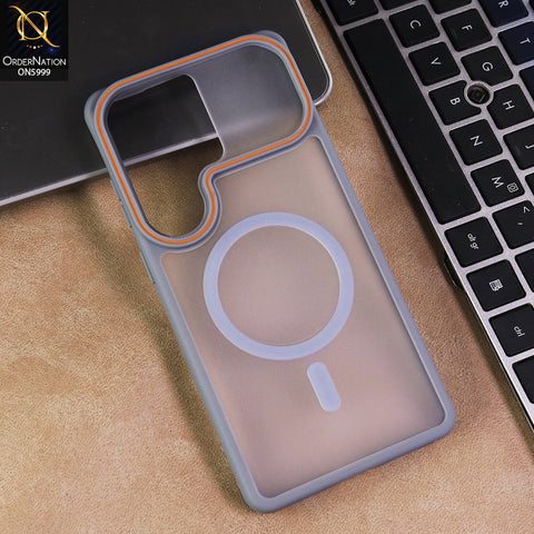 Samsung Galaxy S26 Ultra Cover - Grey - Premium Matte MagSafe Protective Case
