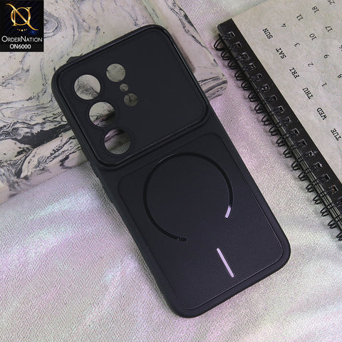 Tecno Camon 50 4G Cover - Black - Premium MagSafe Design Silicone Back Cover
