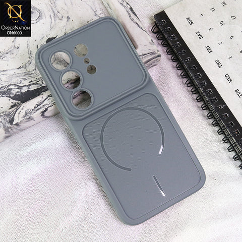 Tecno Camon 50 4G Cover - Grey - Premium MagSafe Design Silicone Back Cover