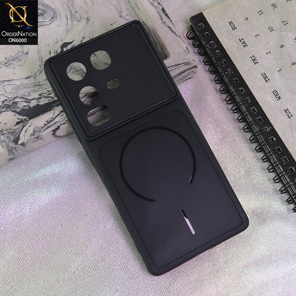 Infinix Note 50 4G Cover - Black - Premium MagSafe Design Silicone Back Cover