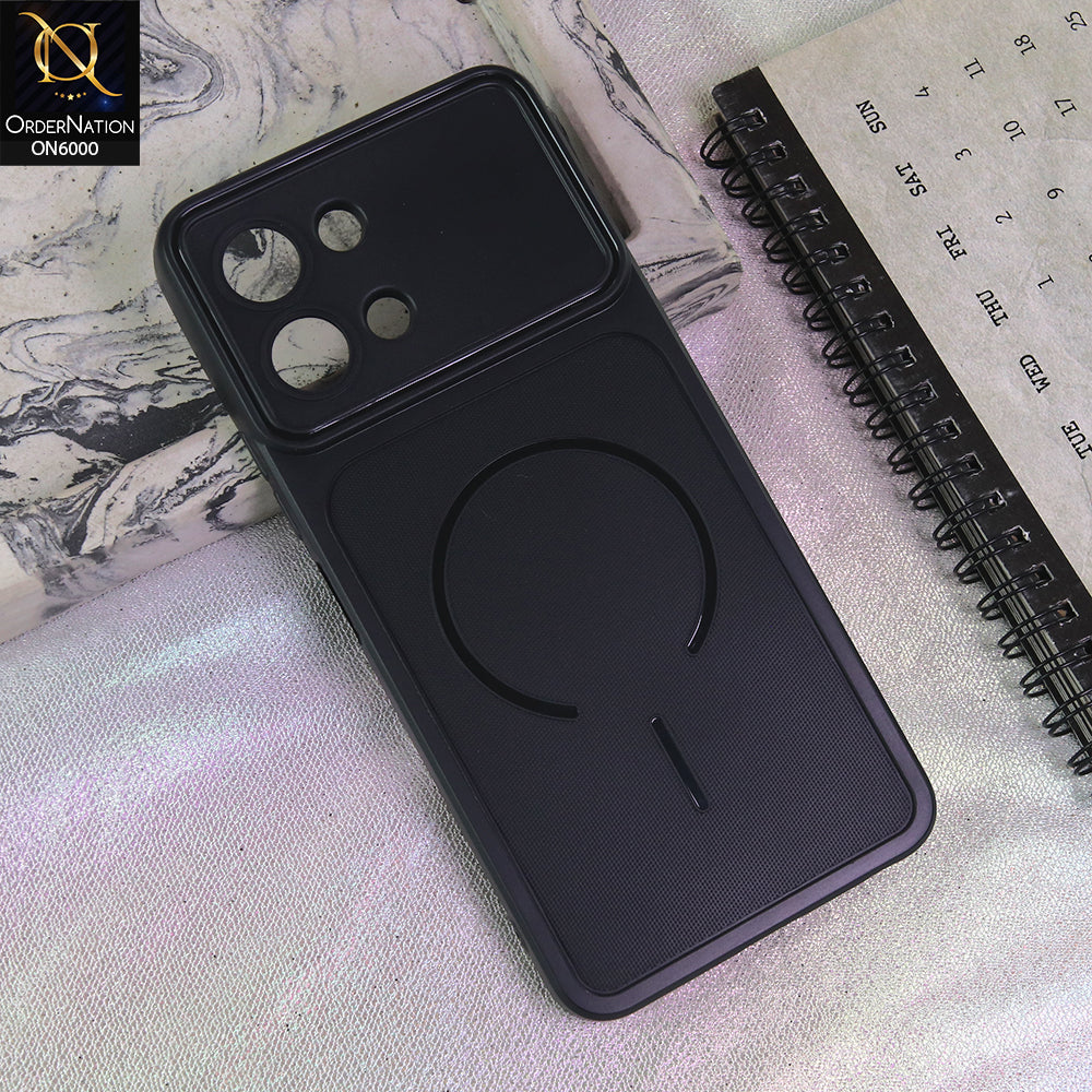 Oppo A6 Pro 4G Cover - Black - Premium MagSafe Design Silicone Back Cover