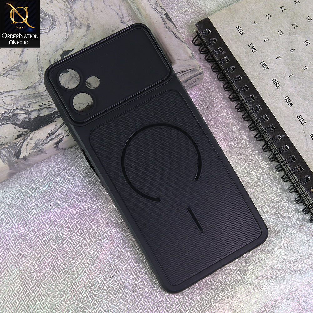 Samsung Galaxy A06 Cover - Black - Premium MagSafe Design Silicone Back Cover