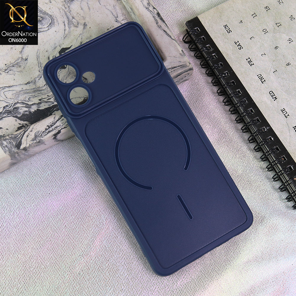 Samsung Galaxy A06 Cover - Blue - Premium MagSafe Design Silicone Back Cover