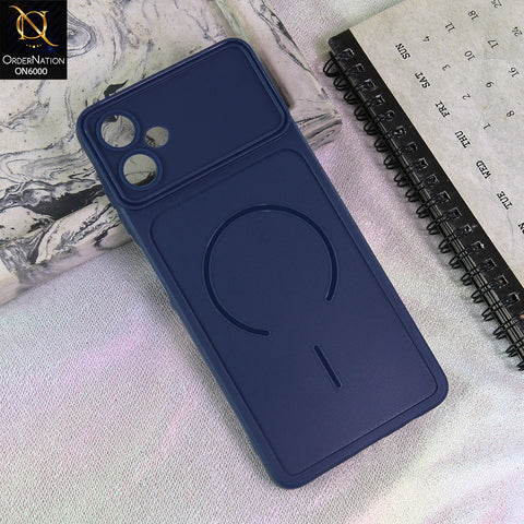 Samsung Galaxy A06 Cover - Blue - Premium MagSafe Design Silicone Back Cover