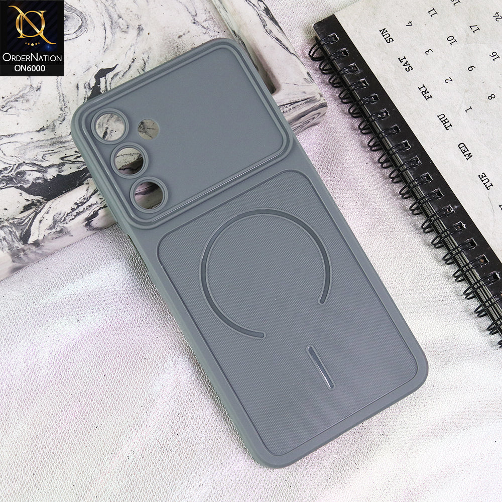 Samsung Galaxy A16 5G Cover - Grey - Premium MagSafe Design Silicone Back Cover