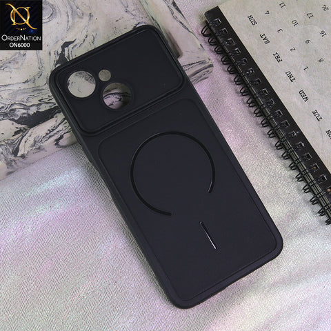 Tecno Spark 40C Cover - Black - Premium MagSafe Design Silicone Back Cover