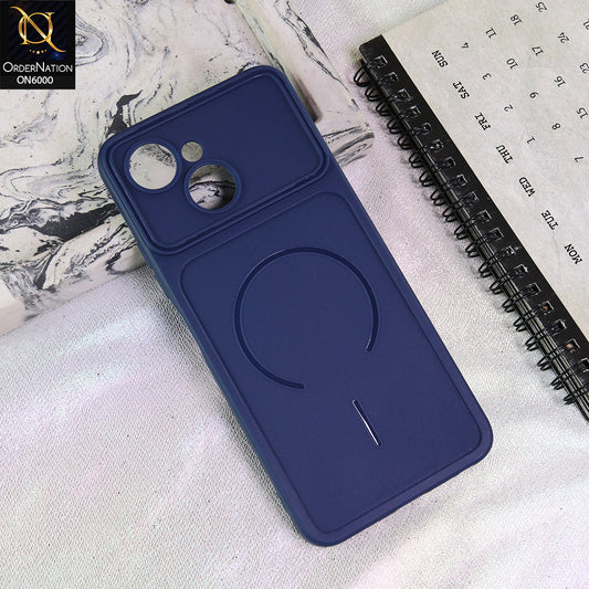 Tecno Spark 40C Cover - Blue - Premium MagSafe Design Silicone Back Cover